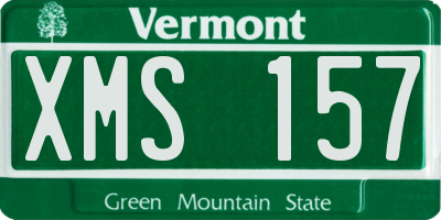 VT license plate XMS157