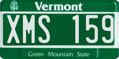 VT license plate XMS159