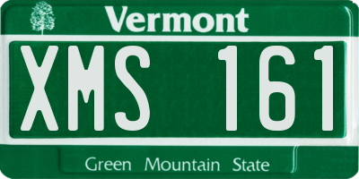 VT license plate XMS161