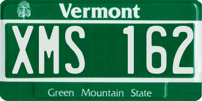 VT license plate XMS162