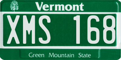 VT license plate XMS168