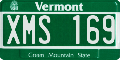 VT license plate XMS169