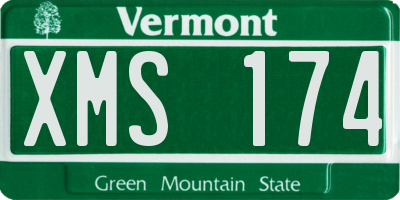 VT license plate XMS174