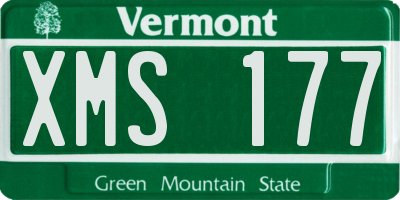 VT license plate XMS177