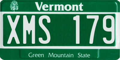 VT license plate XMS179