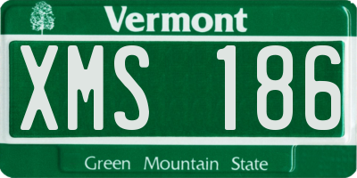 VT license plate XMS186