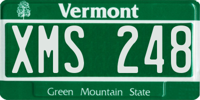 VT license plate XMS248