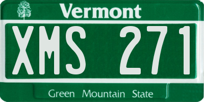 VT license plate XMS271