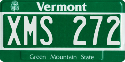 VT license plate XMS272