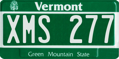 VT license plate XMS277