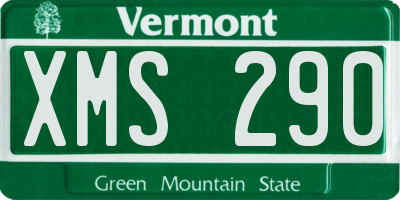 VT license plate XMS290