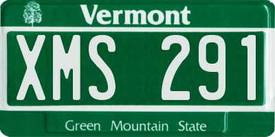 VT license plate XMS291