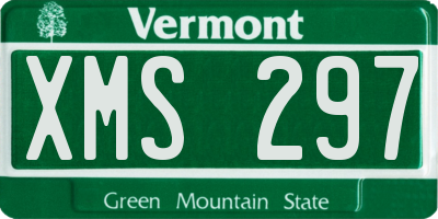 VT license plate XMS297