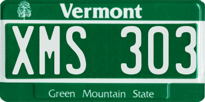 VT license plate XMS303