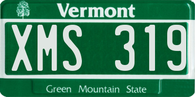VT license plate XMS319