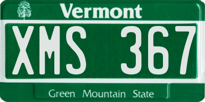 VT license plate XMS367