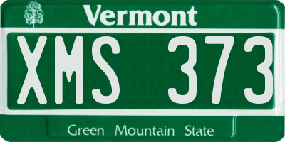 VT license plate XMS373