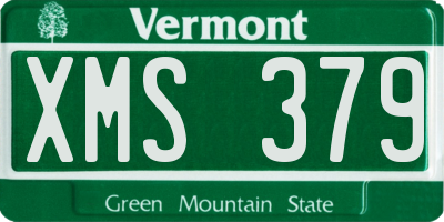 VT license plate XMS379