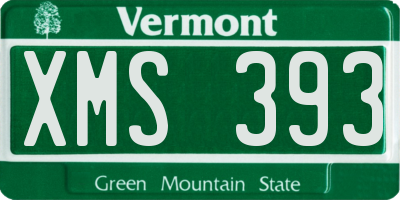 VT license plate XMS393