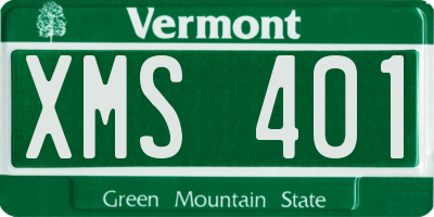 VT license plate XMS401
