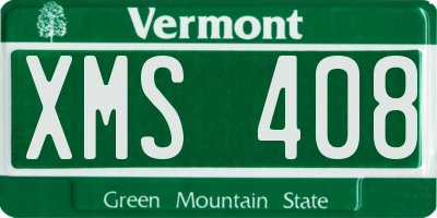 VT license plate XMS408