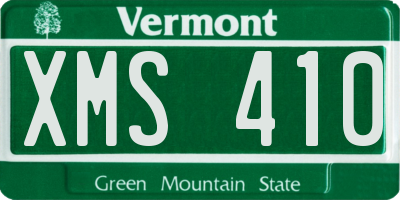VT license plate XMS410