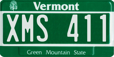 VT license plate XMS411