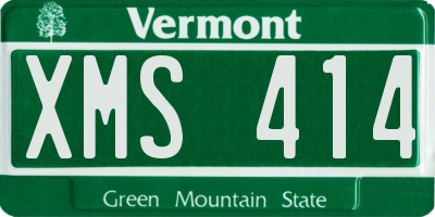 VT license plate XMS414