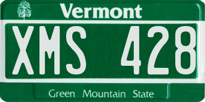 VT license plate XMS428