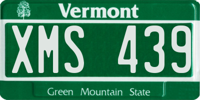 VT license plate XMS439