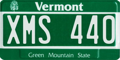 VT license plate XMS440