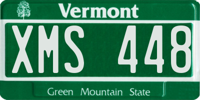 VT license plate XMS448
