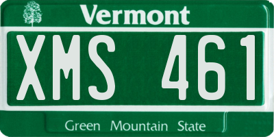 VT license plate XMS461