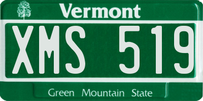 VT license plate XMS519