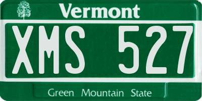 VT license plate XMS527