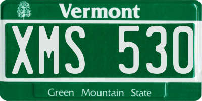 VT license plate XMS530