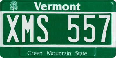 VT license plate XMS557