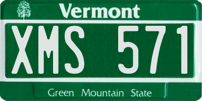 VT license plate XMS571