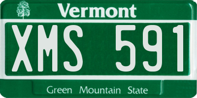 VT license plate XMS591