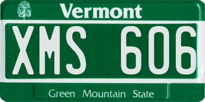 VT license plate XMS606