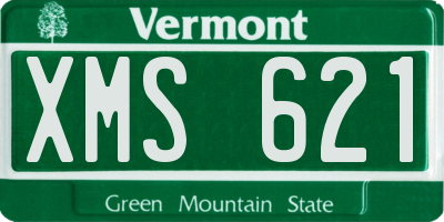 VT license plate XMS621