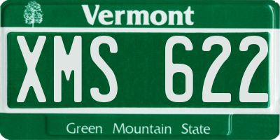 VT license plate XMS622