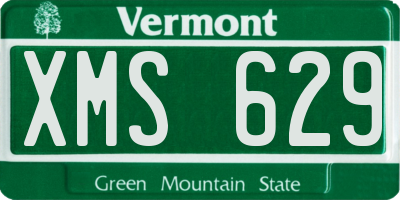 VT license plate XMS629