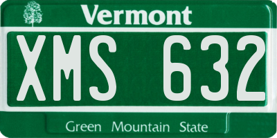 VT license plate XMS632