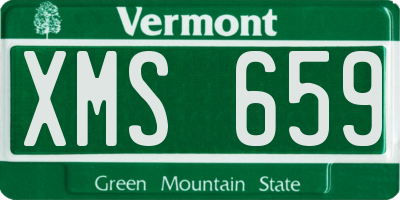 VT license plate XMS659