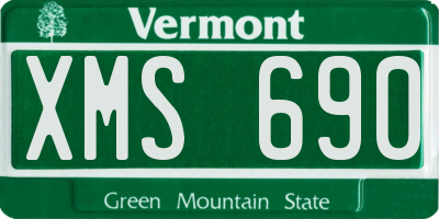 VT license plate XMS690