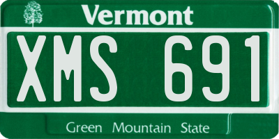 VT license plate XMS691