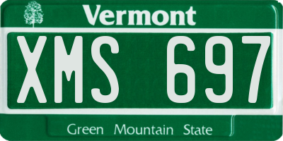 VT license plate XMS697