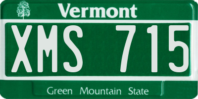 VT license plate XMS715