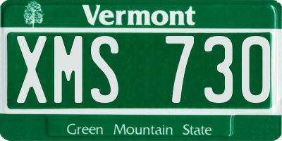 VT license plate XMS730